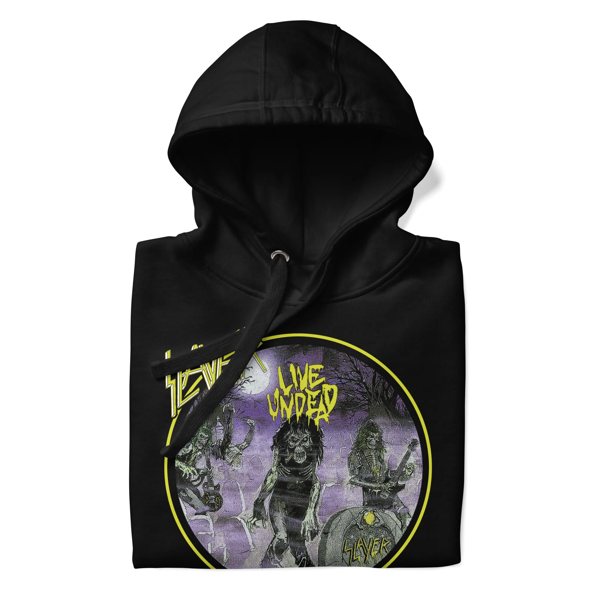 Slayer Yellow Undead Jumbo Print Hoodie