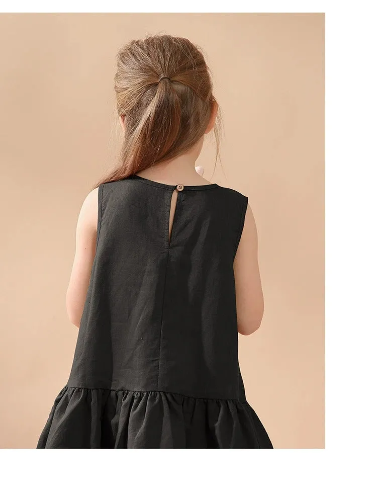Sleeveless Girls Summer Dress