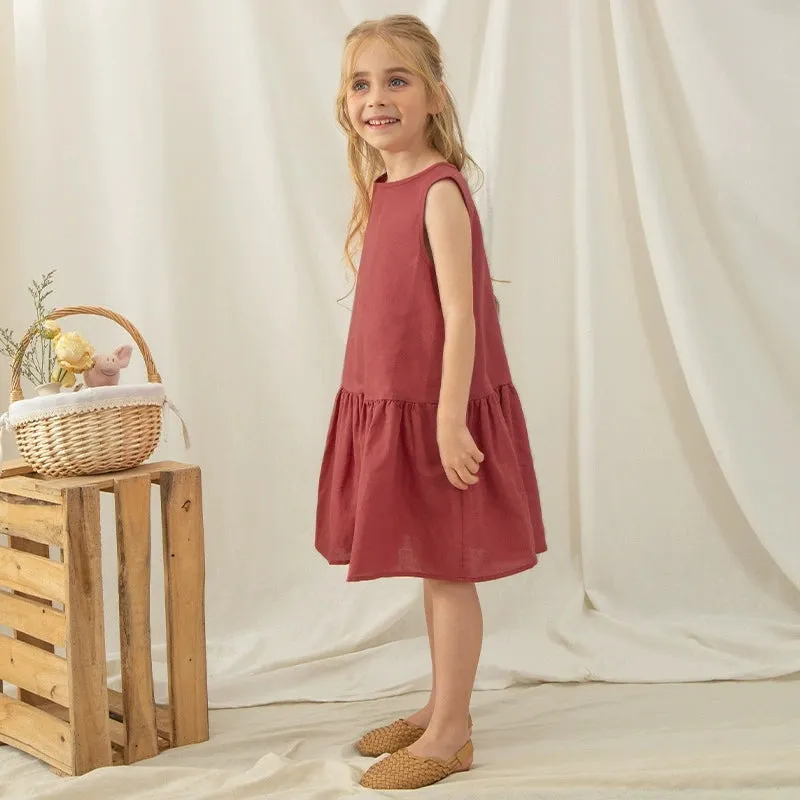 Sleeveless Girls Summer Dress