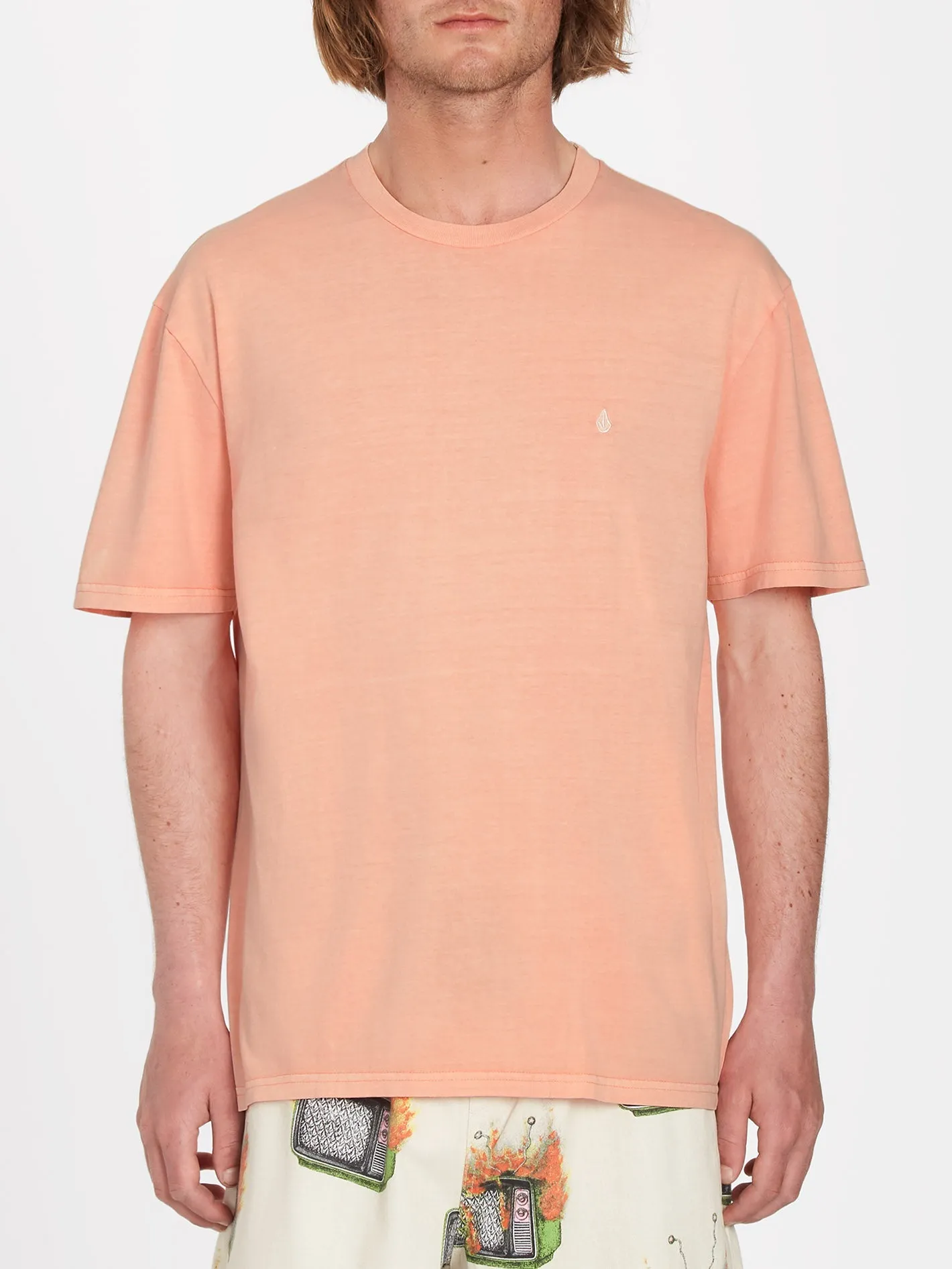 Solid Stone T-Shirt - PEACH BUD