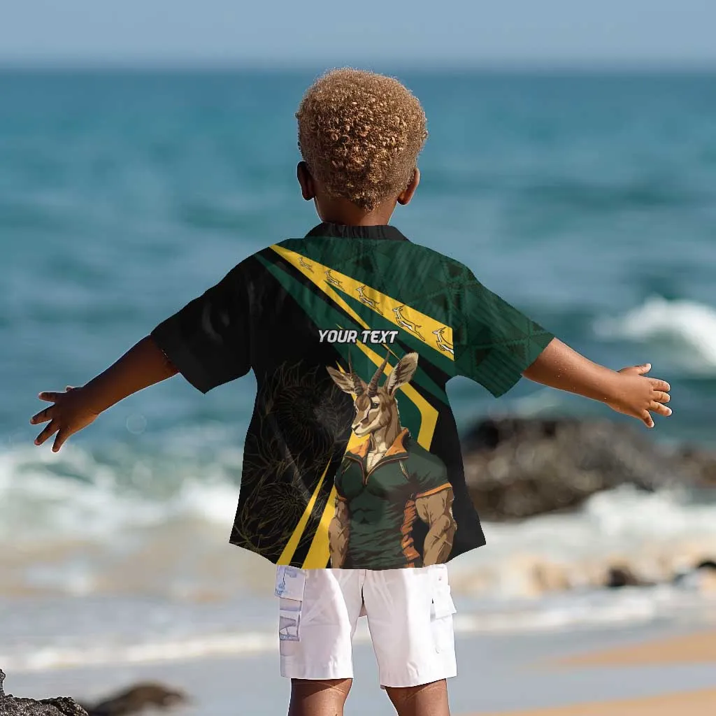 South Africa Bokke Personalised Kid Hawaiian Shirt Mascot Dynamic LT7