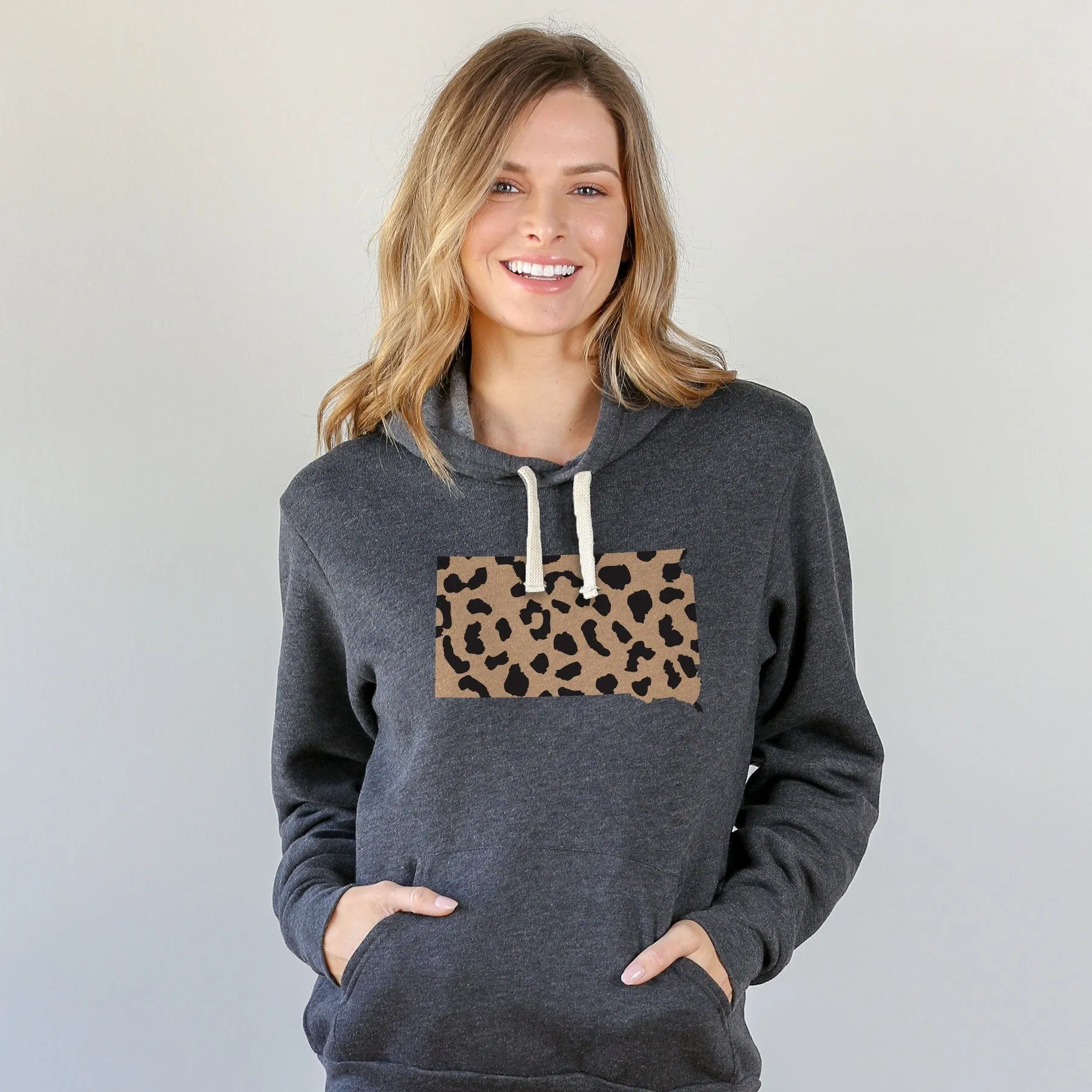South Dakota Leopard Pattern Hoodie