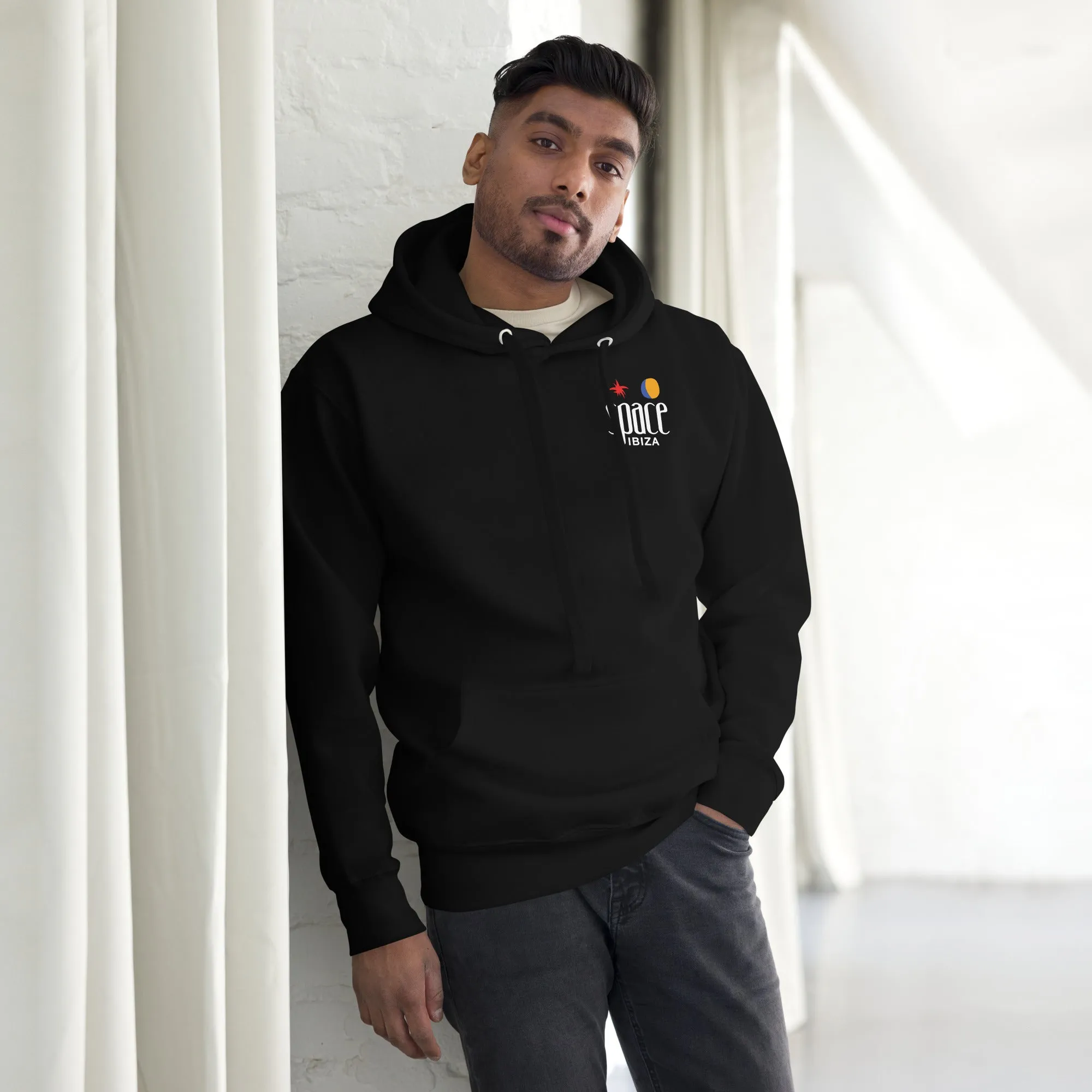 Space Ibiza Beach Club Logo Black Hoodie