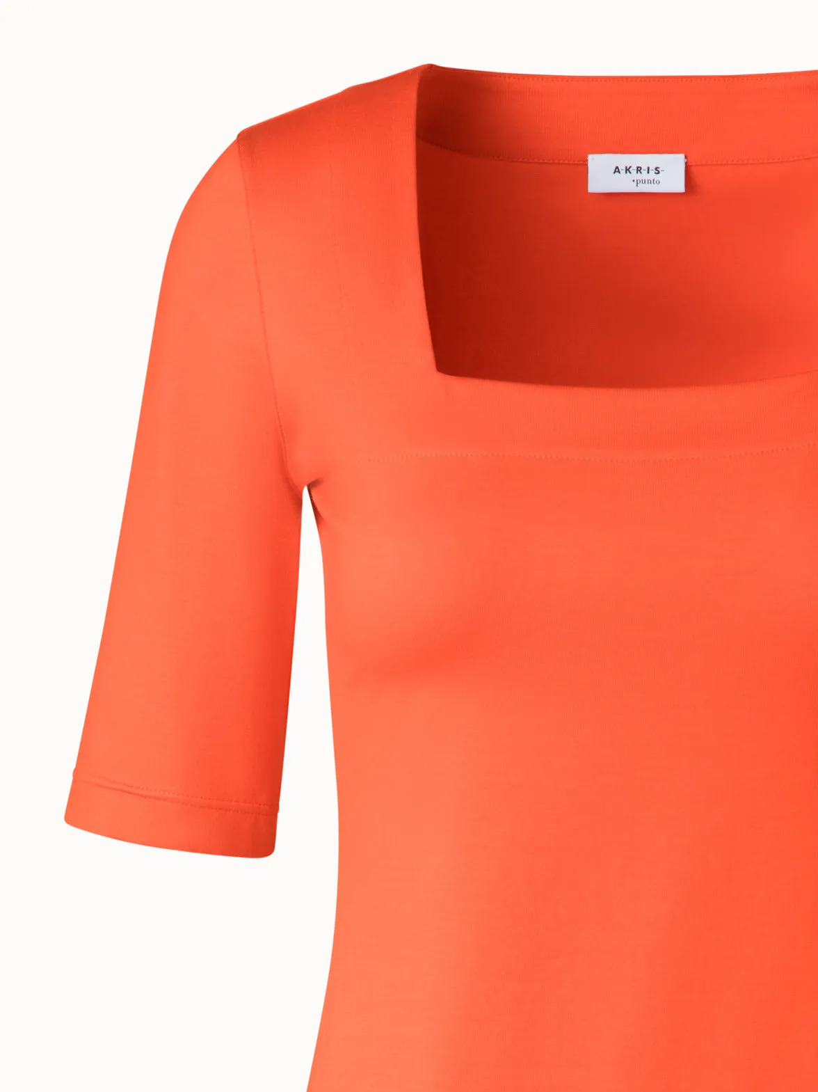 Square Neck T-Shirt in Modal