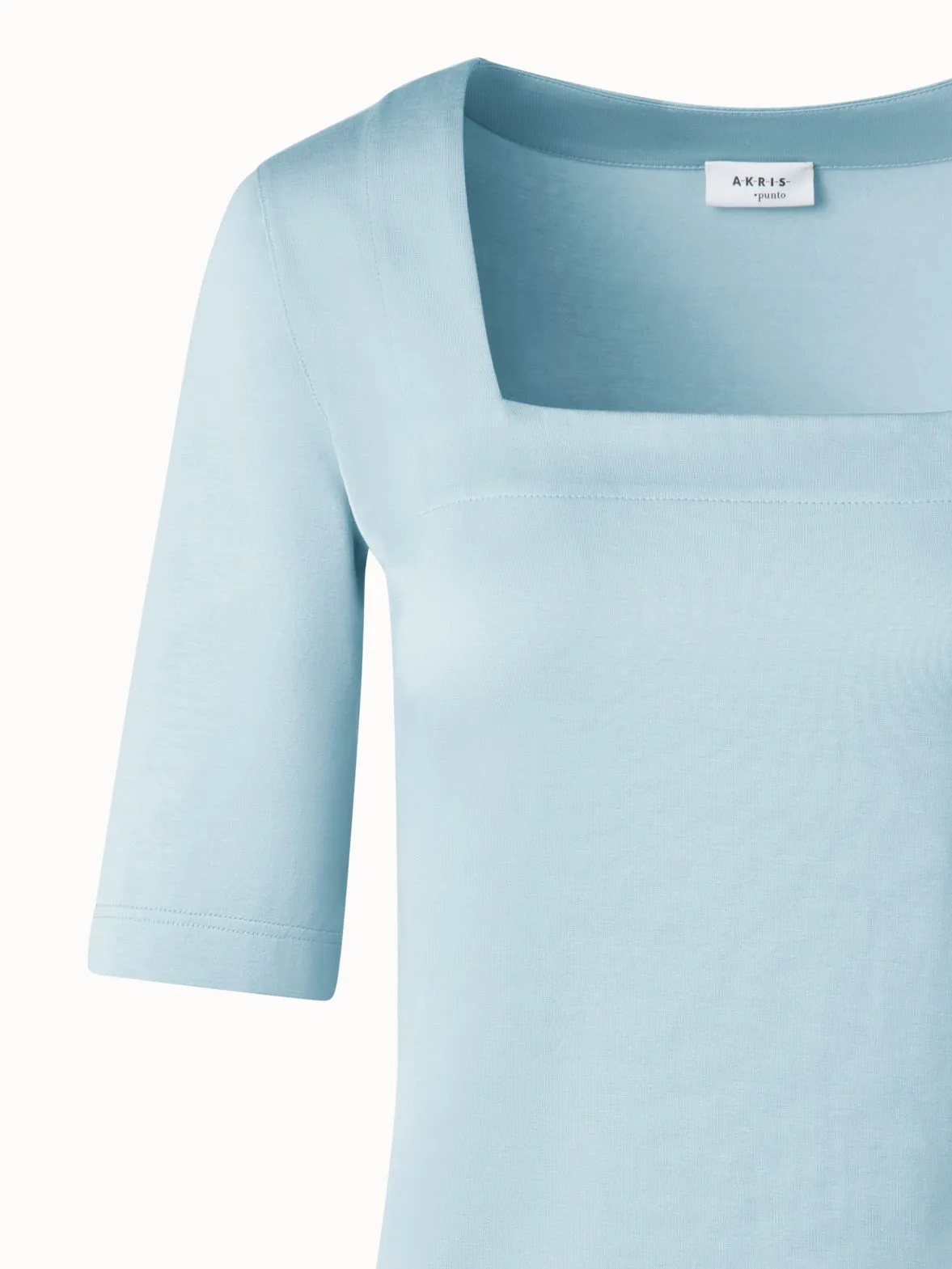 Square Neck T-Shirt in Modal