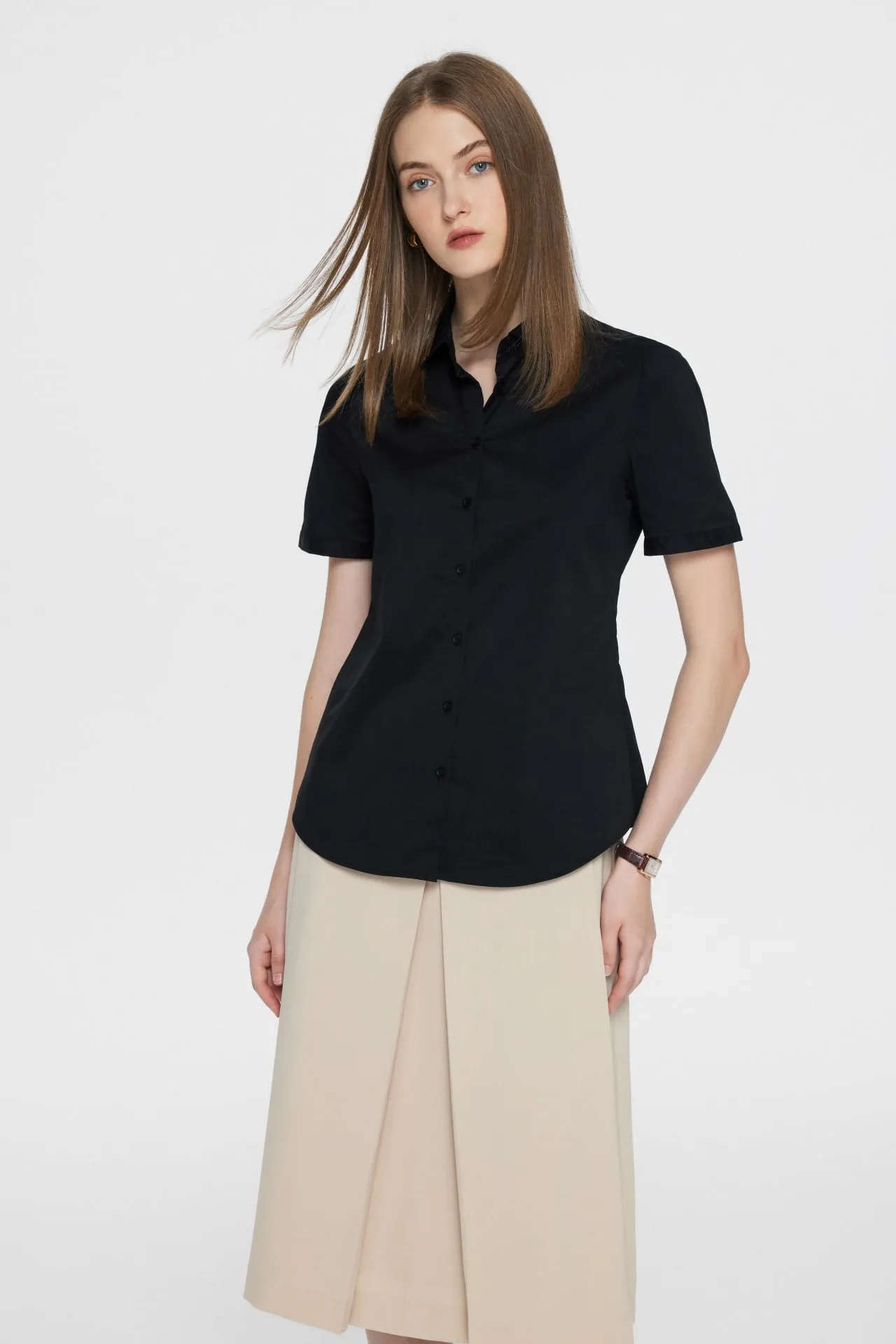 Steffi UV Protection Stretchable Fine Twill Shirt
