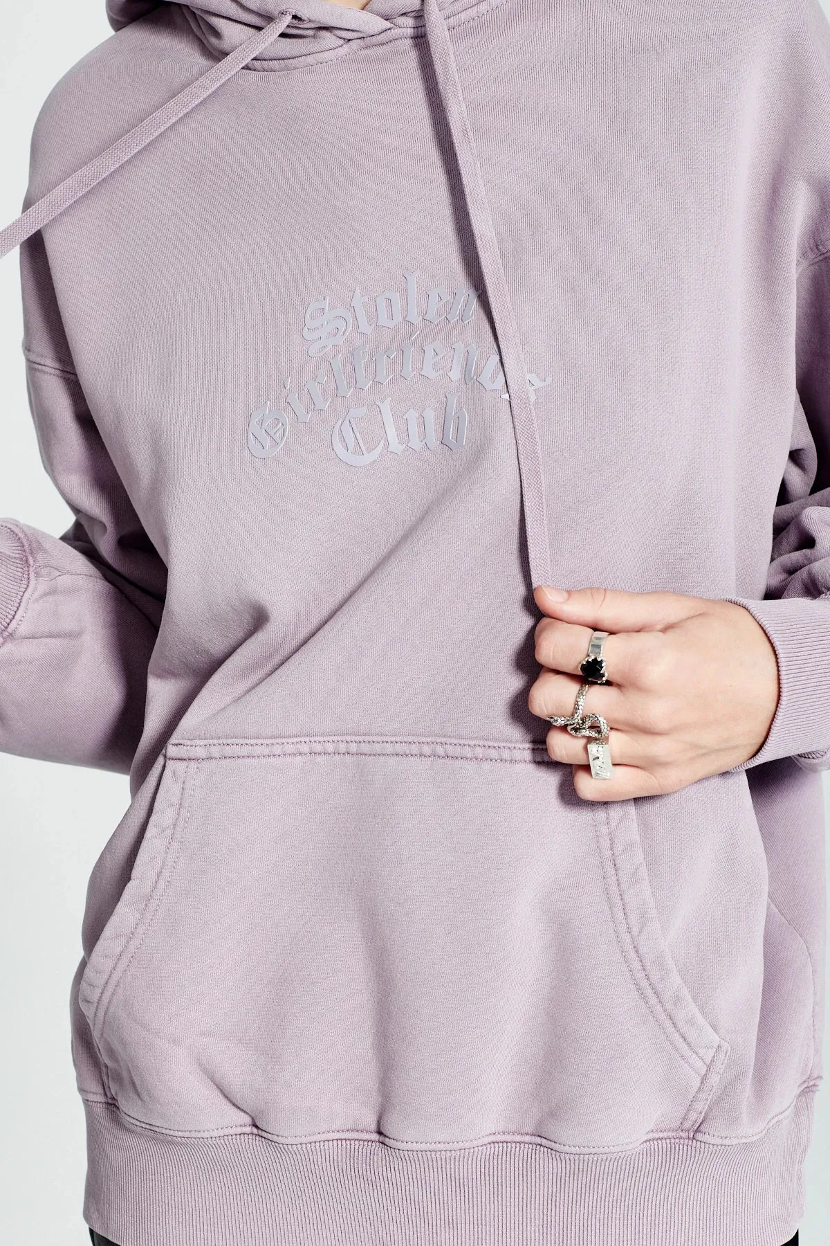 Stolen Girlfriends Club Arch Gothic Hoodie Lilac