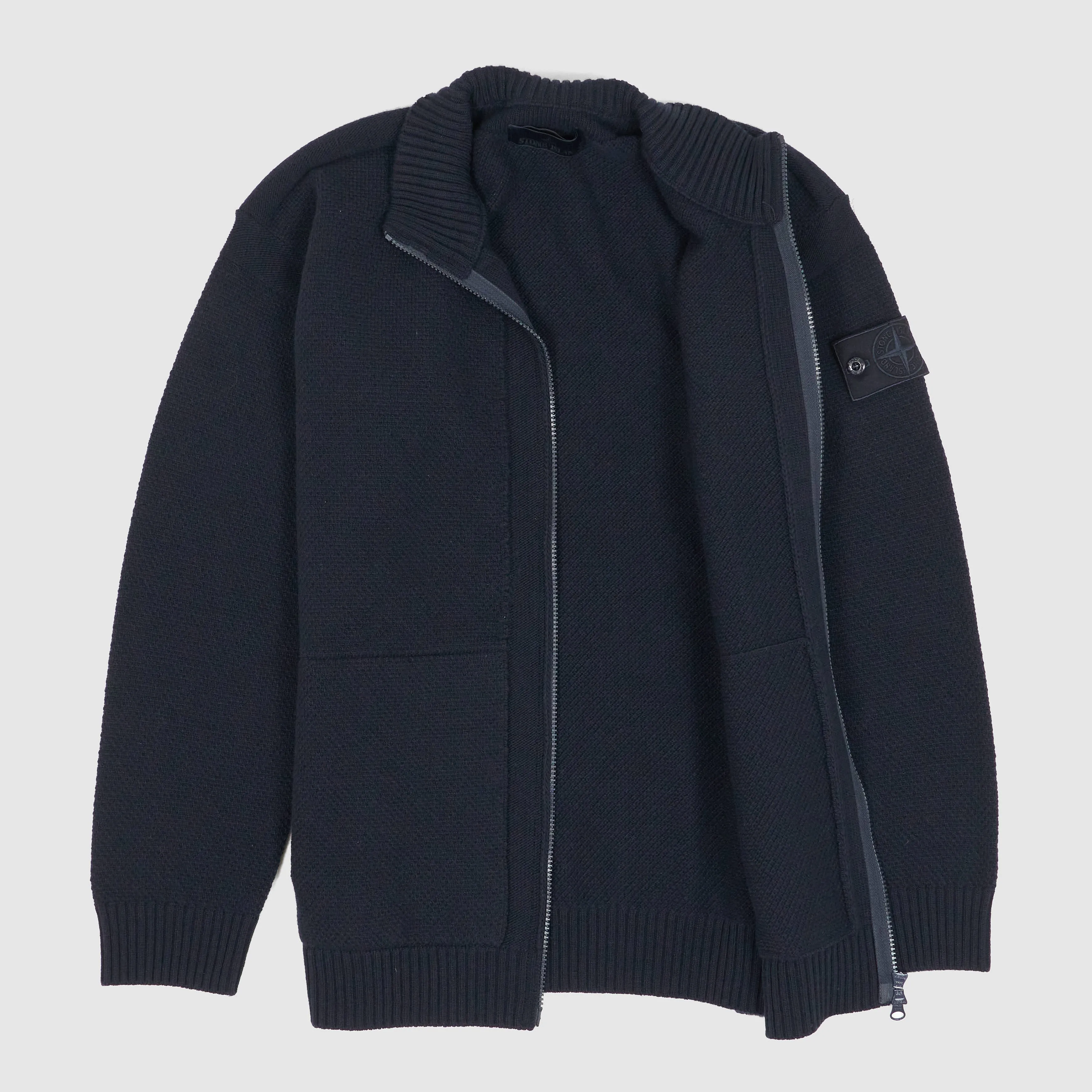 Stone Island Ghost Piece Two -Way Zip Sweater Cardigan