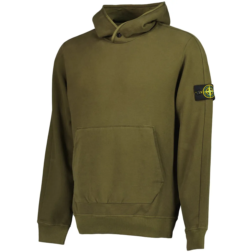 Stretch Cotton Fleece Hoodie