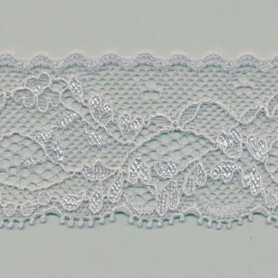 Stretch Trimming Lace #100 Pale Silver