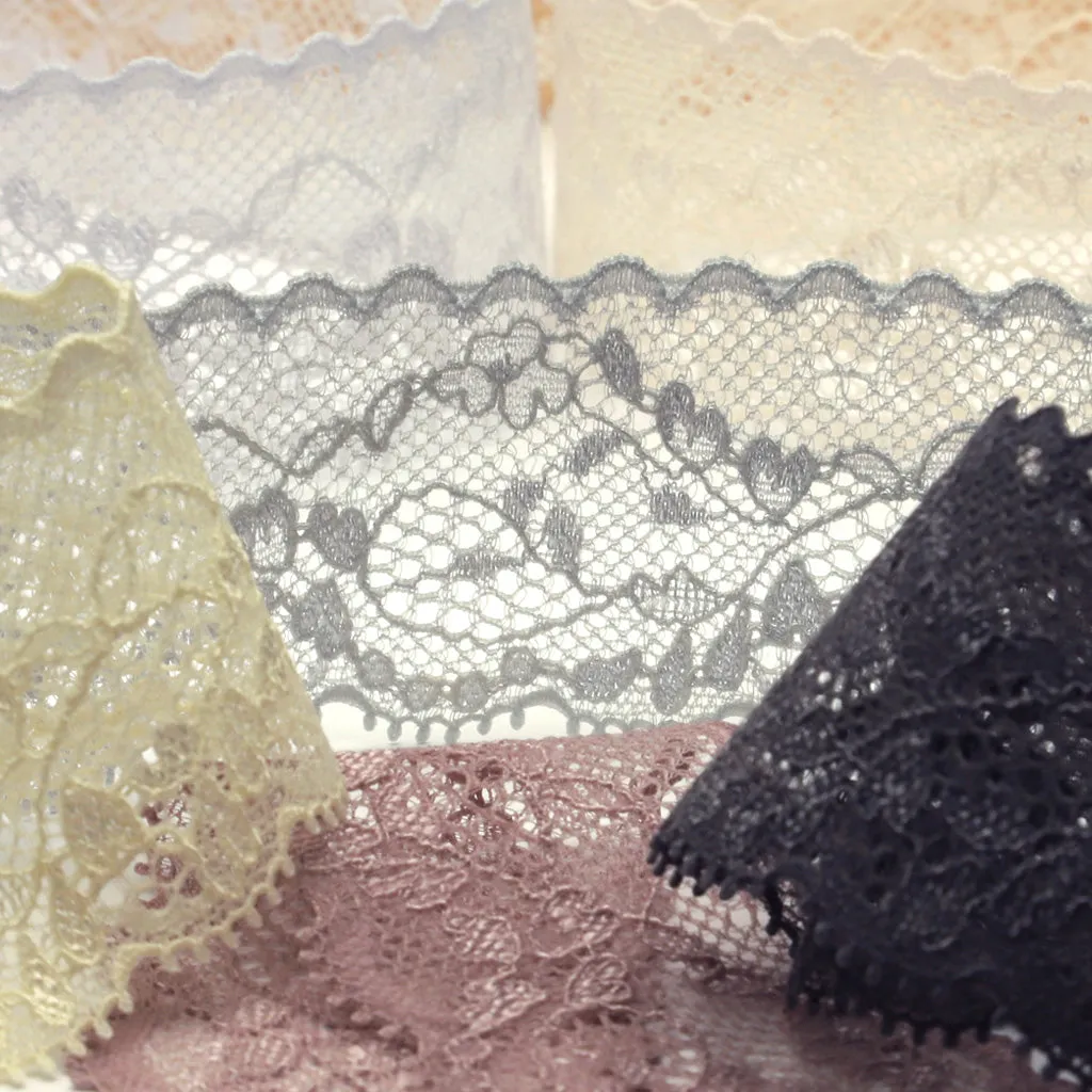 Stretch Trimming Lace #100 Pale Silver