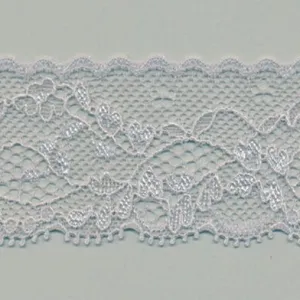 Stretch Trimming Lace #100 Pale Silver