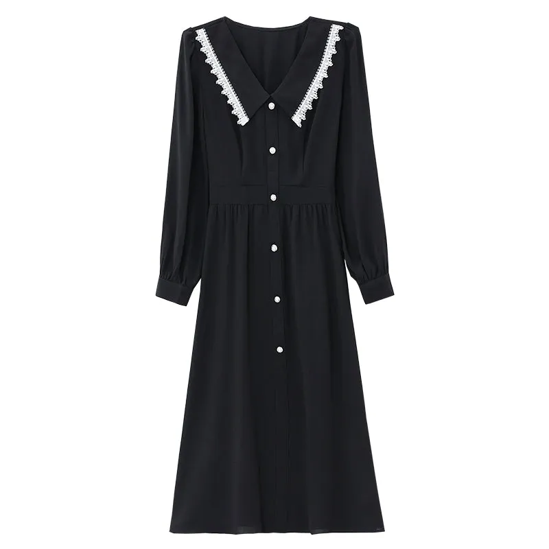 Stylish A-line Chiffon Dress for a Flattering Fit