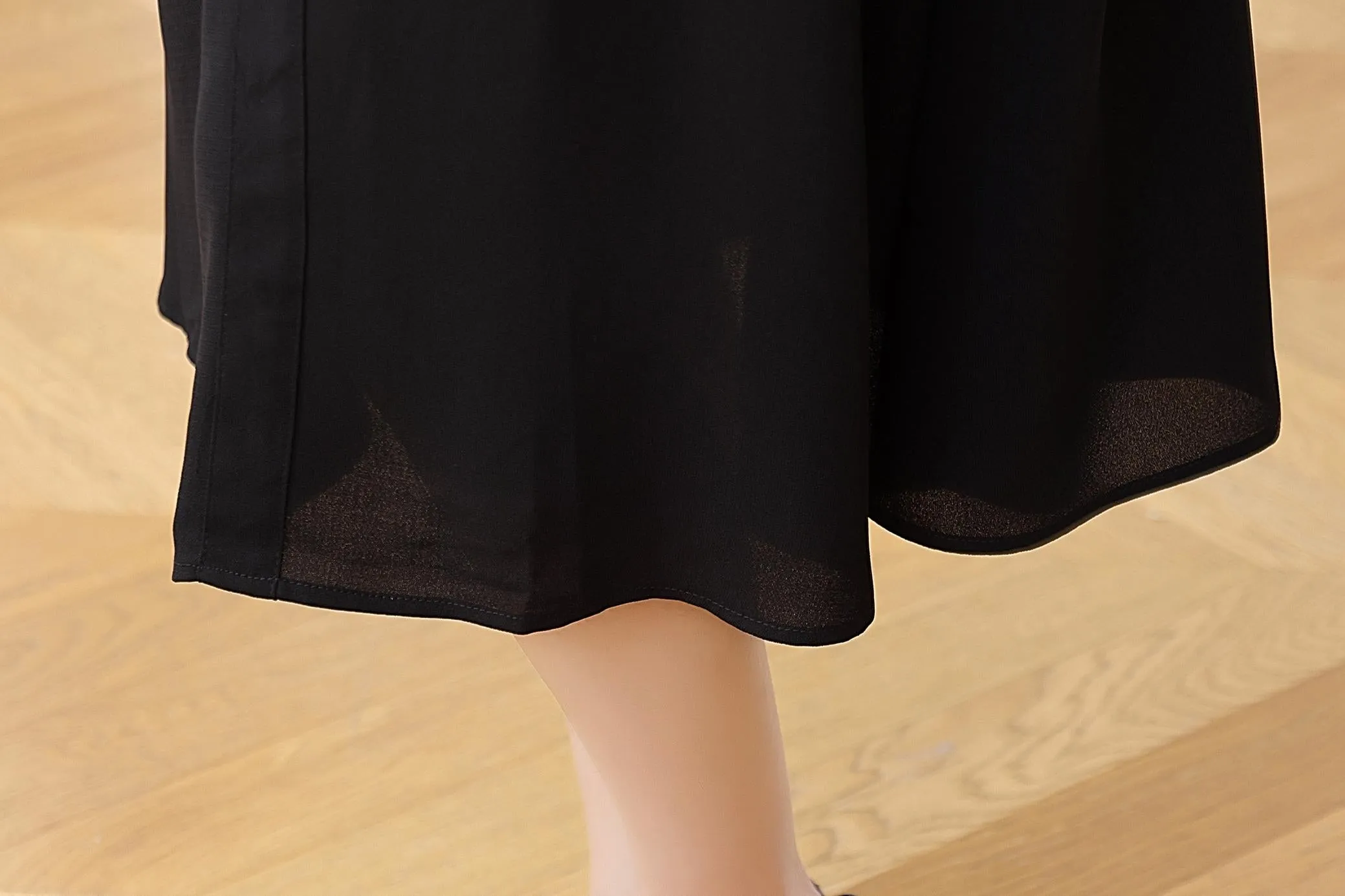 Stylish A-line Chiffon Dress for a Flattering Fit