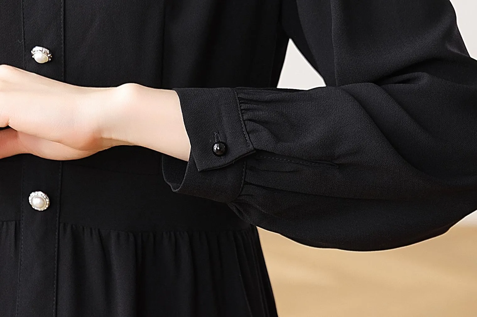 Stylish A-line Chiffon Dress for a Flattering Fit