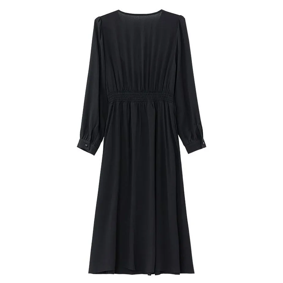Stylish A-line Chiffon Dress for a Flattering Fit