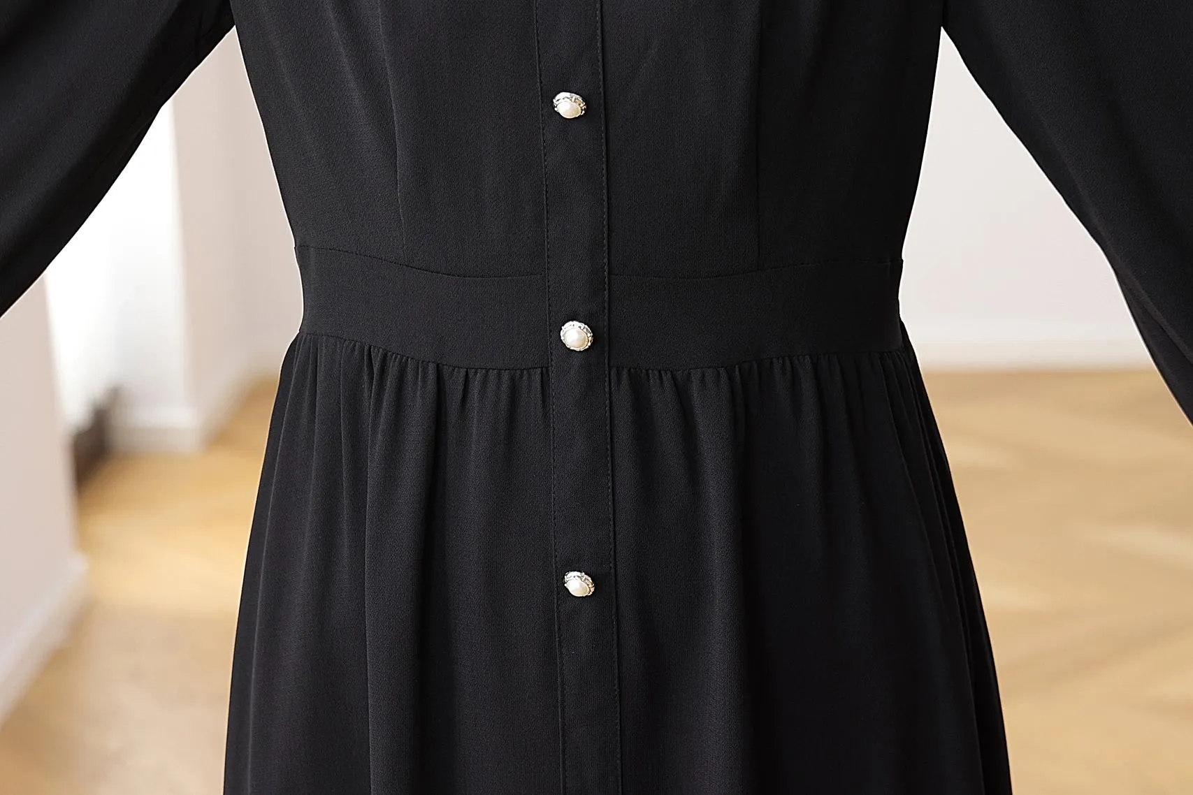 Stylish A-line Chiffon Dress for a Flattering Fit