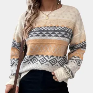 Stylish knitted jumper for women