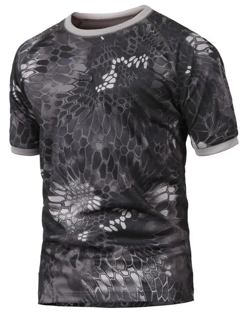 Summer Army  Breathable Camo Military T-Shirt