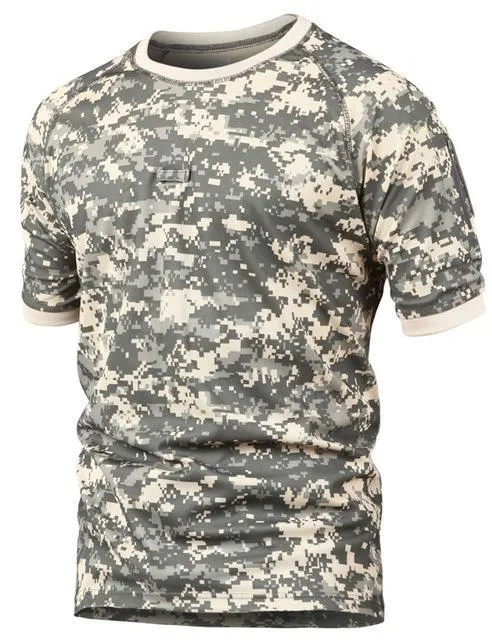 Summer Army  Breathable Camo Military T-Shirt