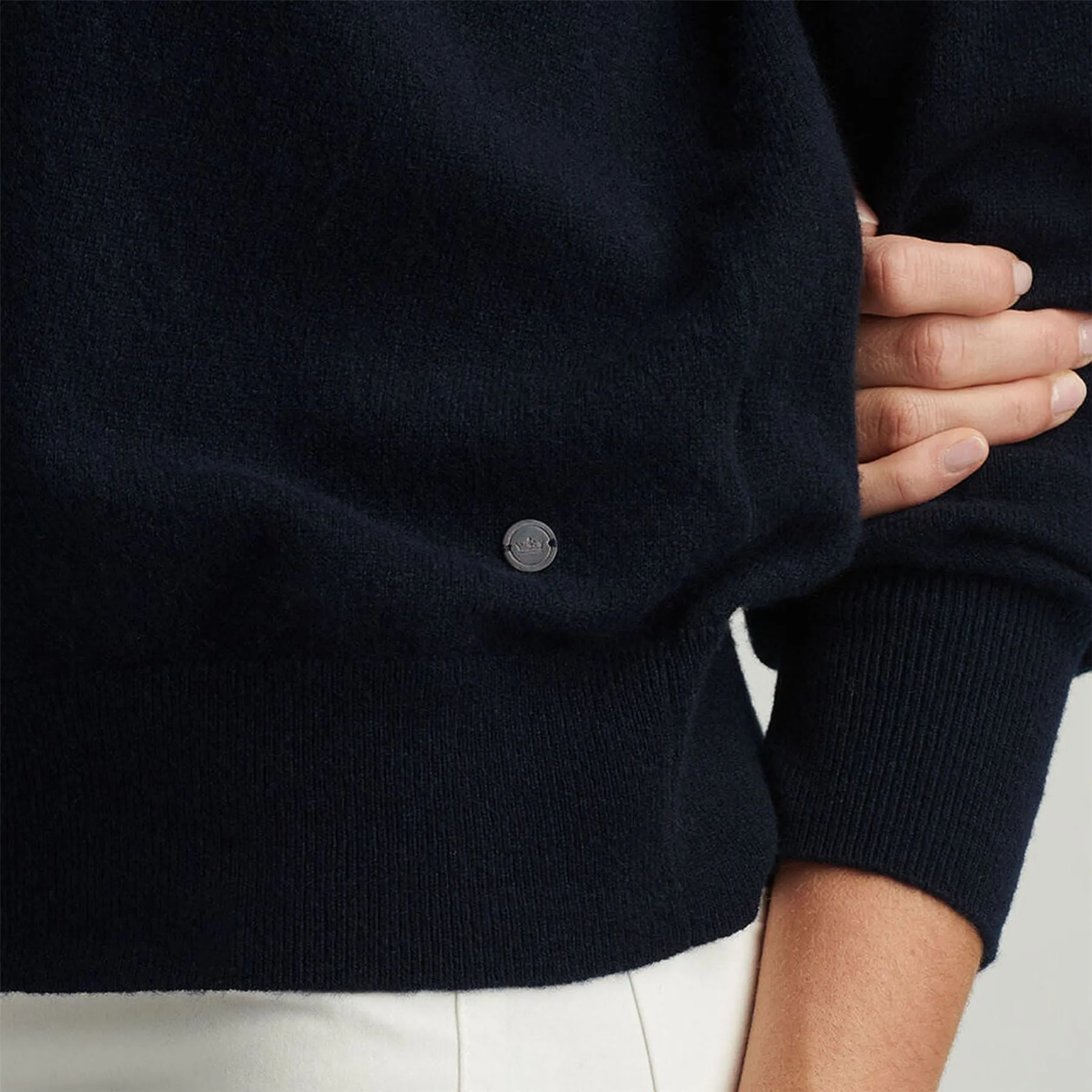 Summer Cashmere Hoodie Navy