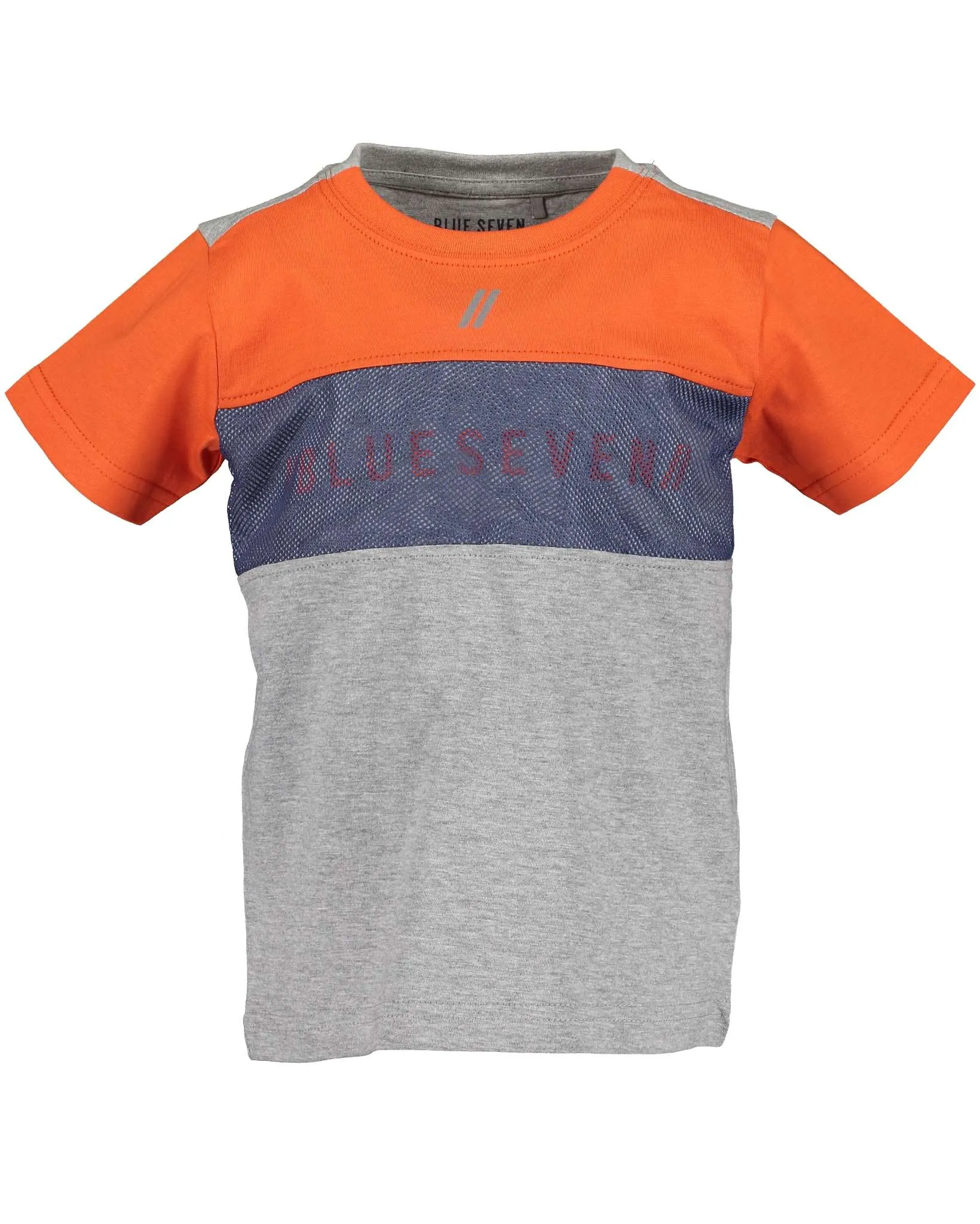 Super Soft Boys Grey And  Orange T Shirt