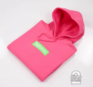 Supreme Box Logo Hoodie "FW 17 Lime/Magenta"