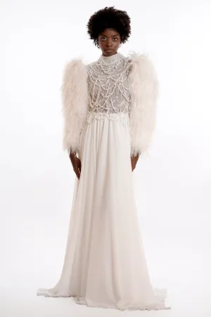 Swan's Feather Waltz Dress
