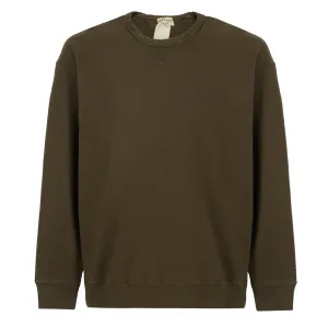 Ten C Felpa Girocollo Chiusa Crew Sweat Lizard Green