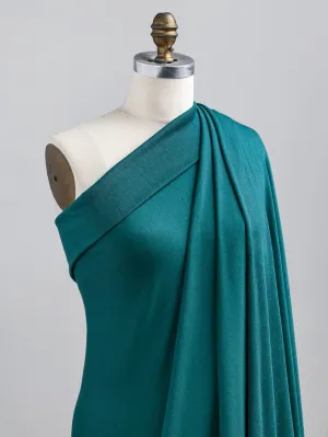 Tencel Lyocell Organic Cotton Stretch French Terry - Peacock  - Swatch
