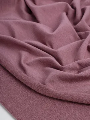 Tencel Lyocell Organic Cotton Stretch French Terry - Rosy Brown