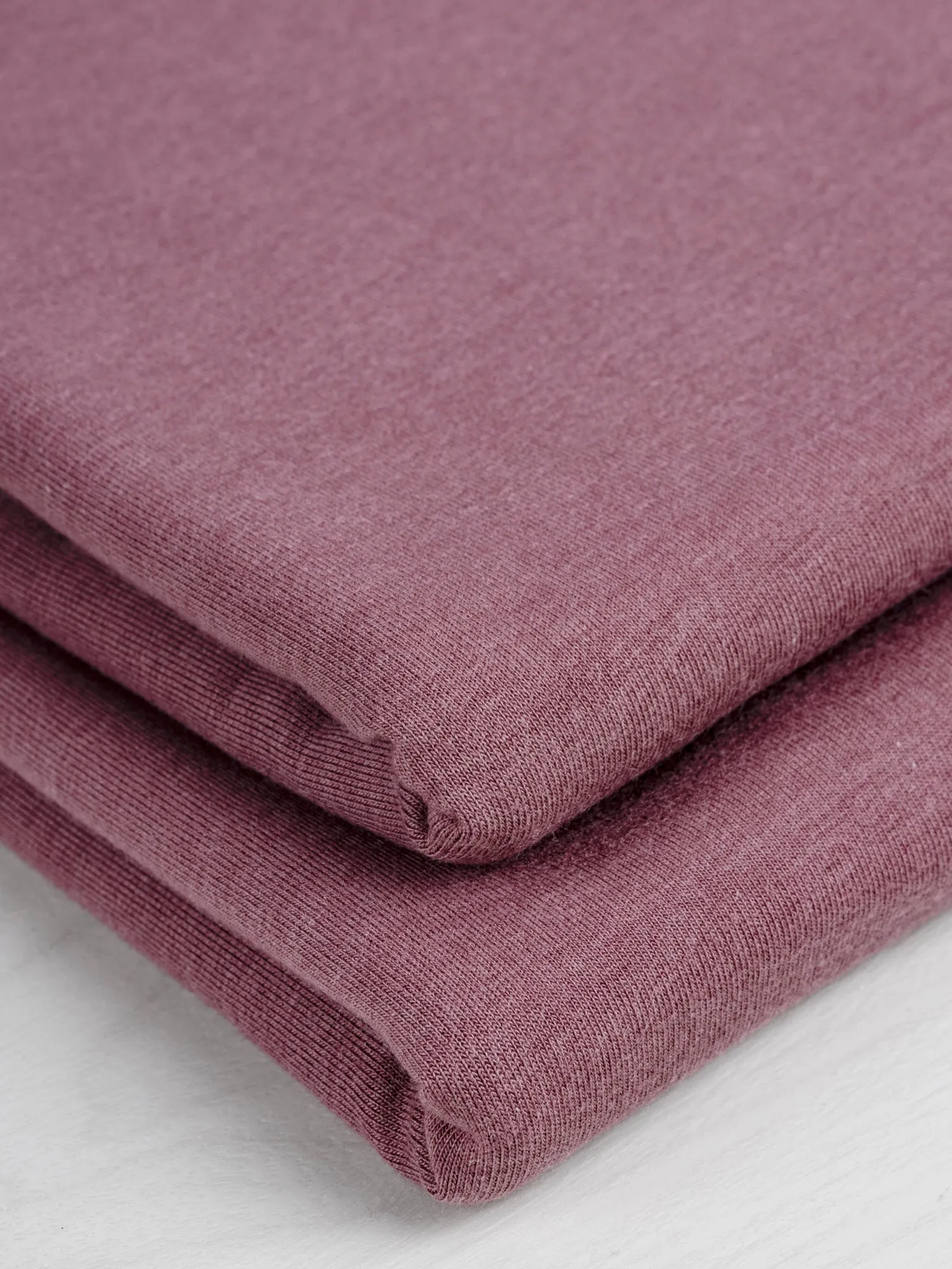 Tencel Lyocell Organic Cotton Stretch French Terry - Rosy Brown