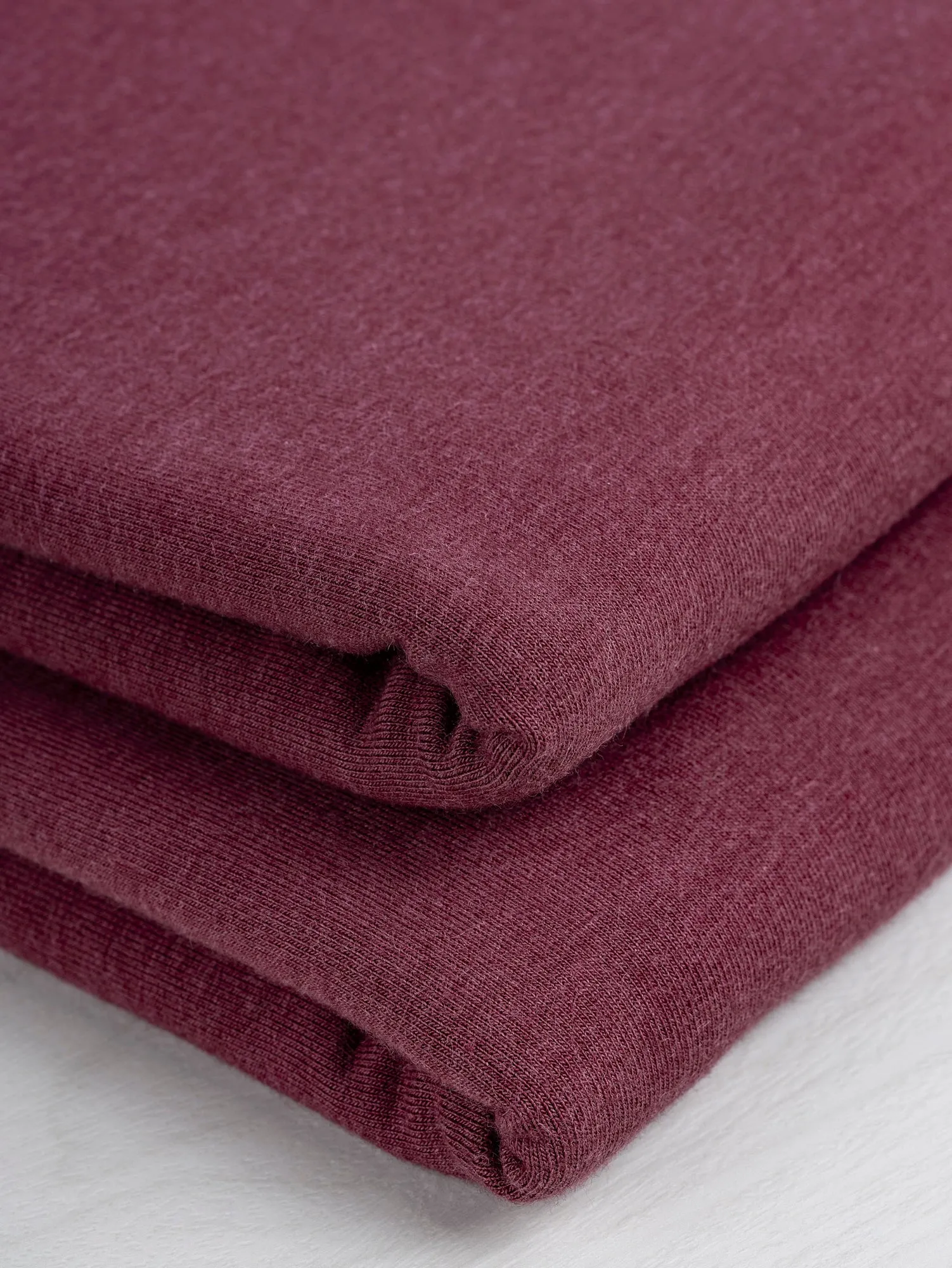 Tencel Lyocell Organic Cotton Stretch French Terry - Wine