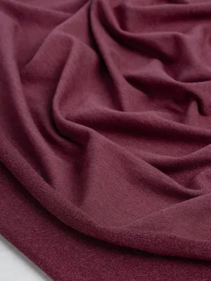 Tencel Lyocell Organic Cotton Stretch French Terry - Wine