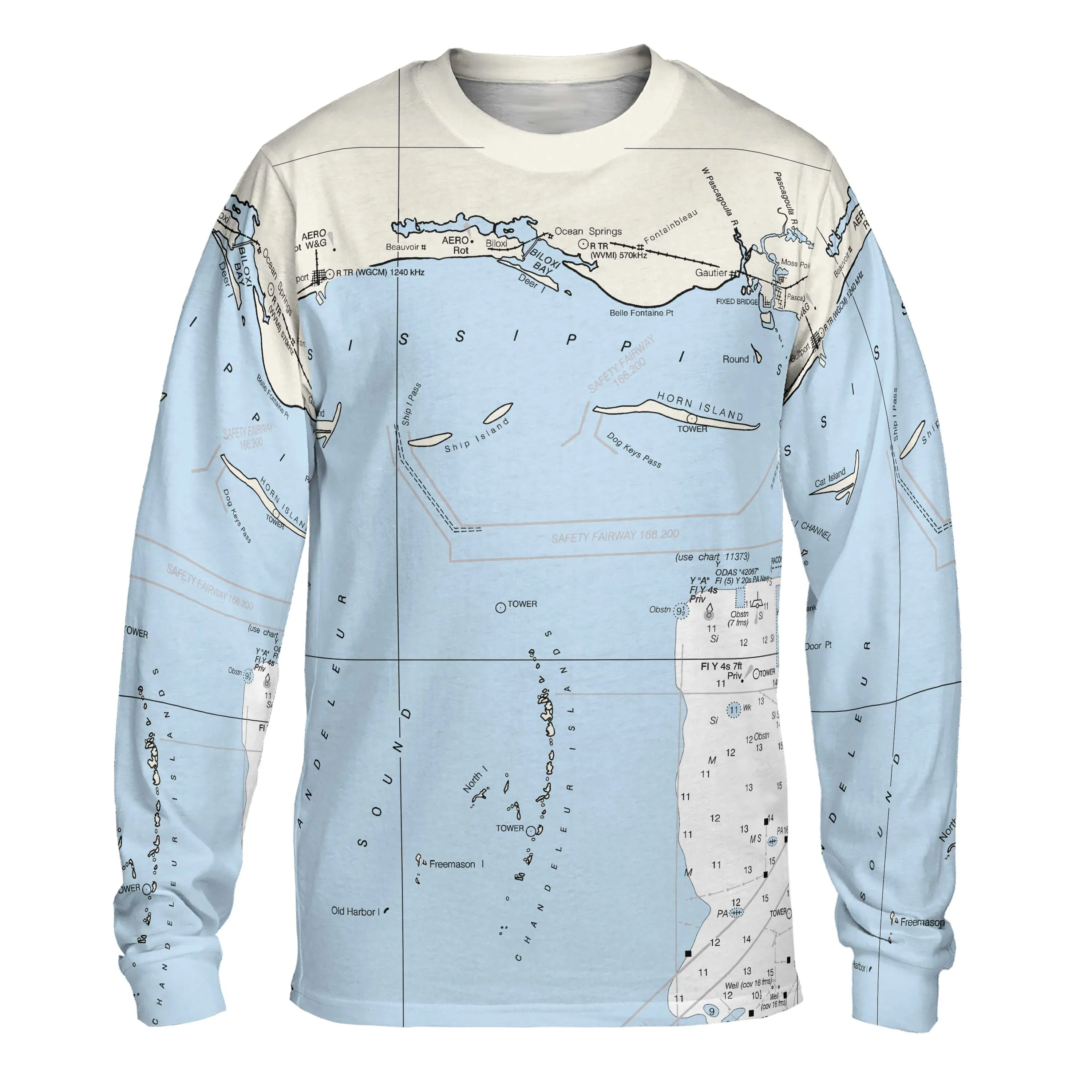The Biloxi to Chandeleur Long Sleeve Tee