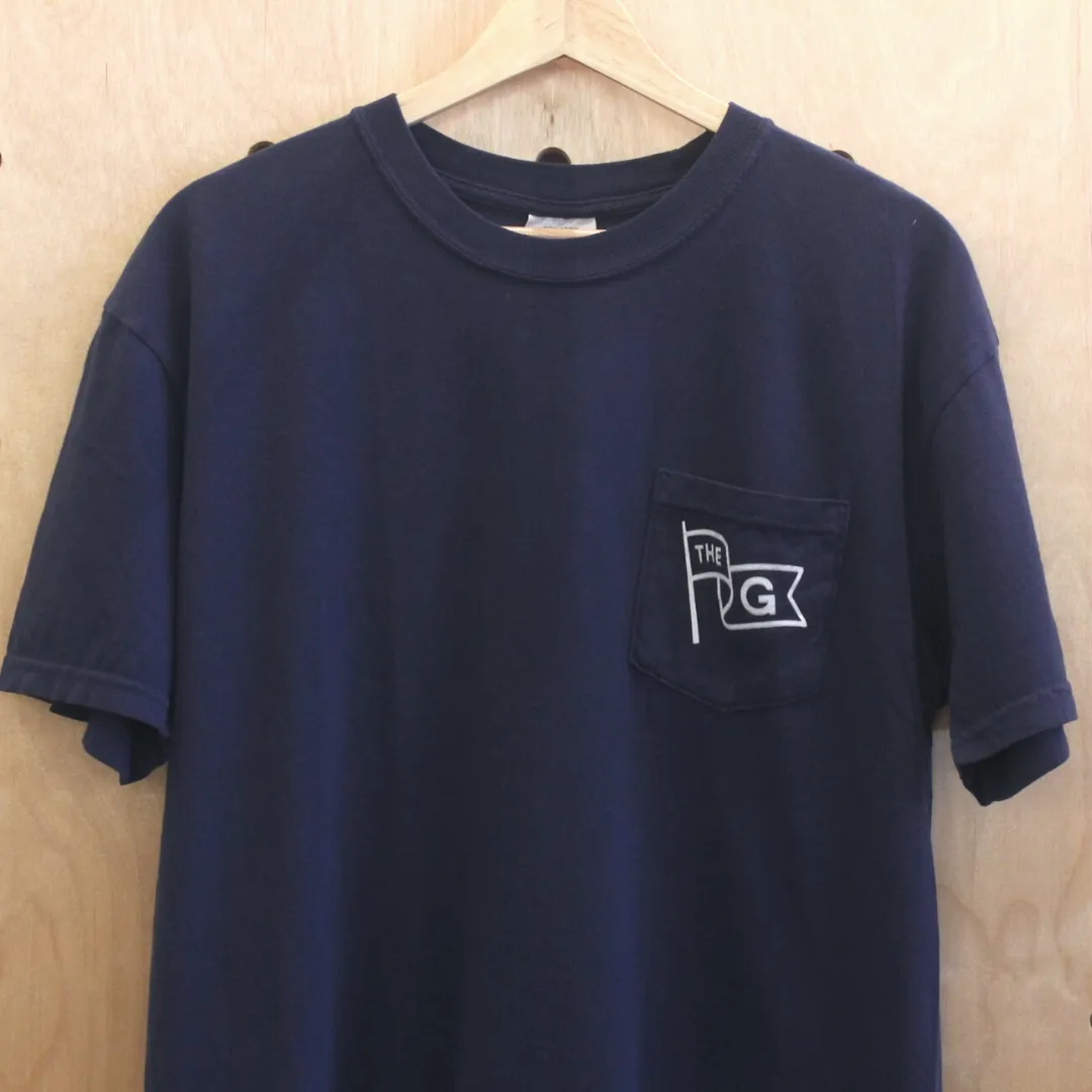 The Generalist Merch:  Original G Flag Pocket Tee in Navy