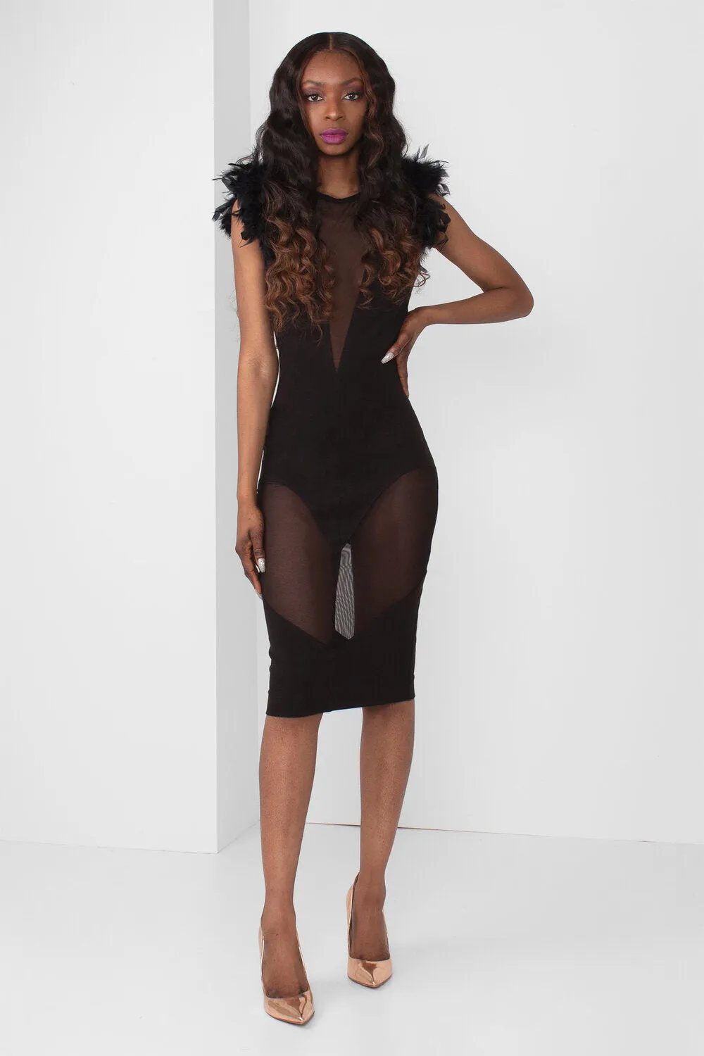The Kara Midi (Black)