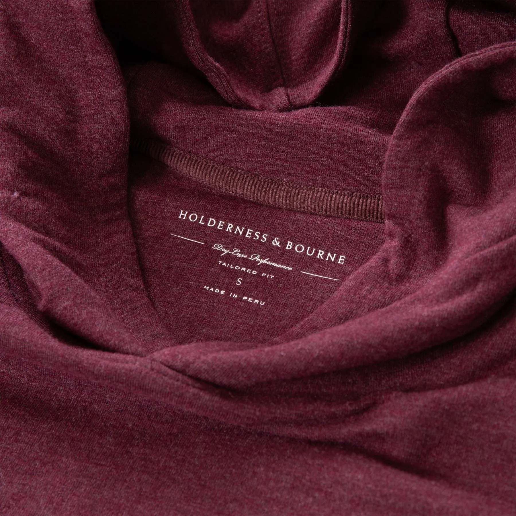 The Lawson Performance Hoodie Heathered Dark Claret