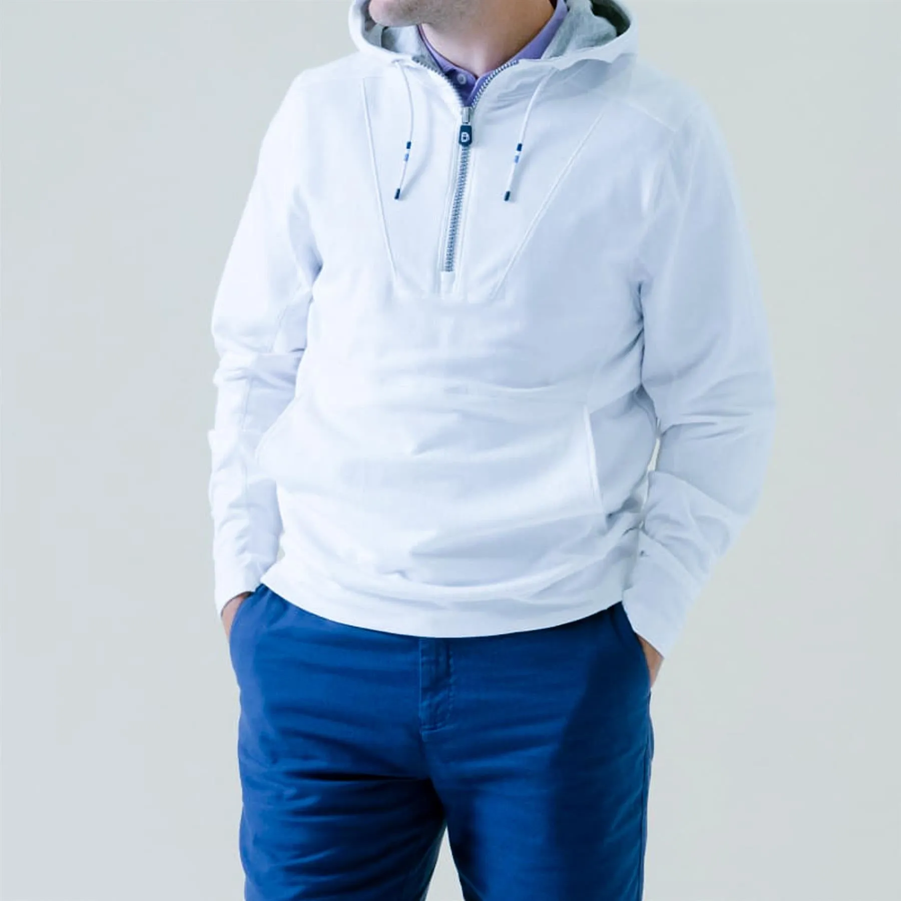 The Proctor Quarter Zip Hoodie Clearwater