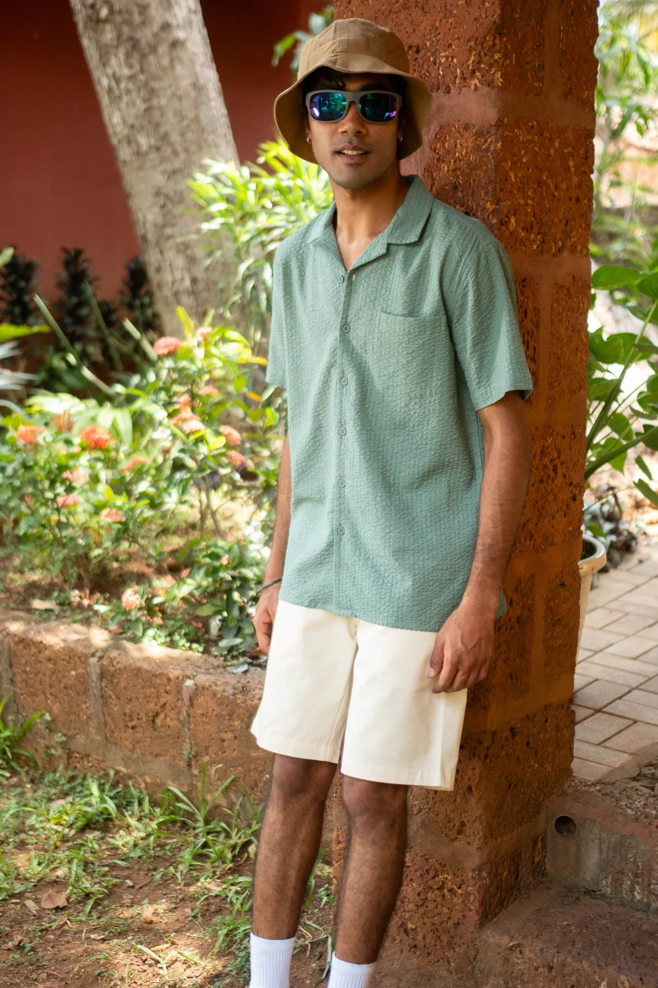 The Seersucker Notched Shirt