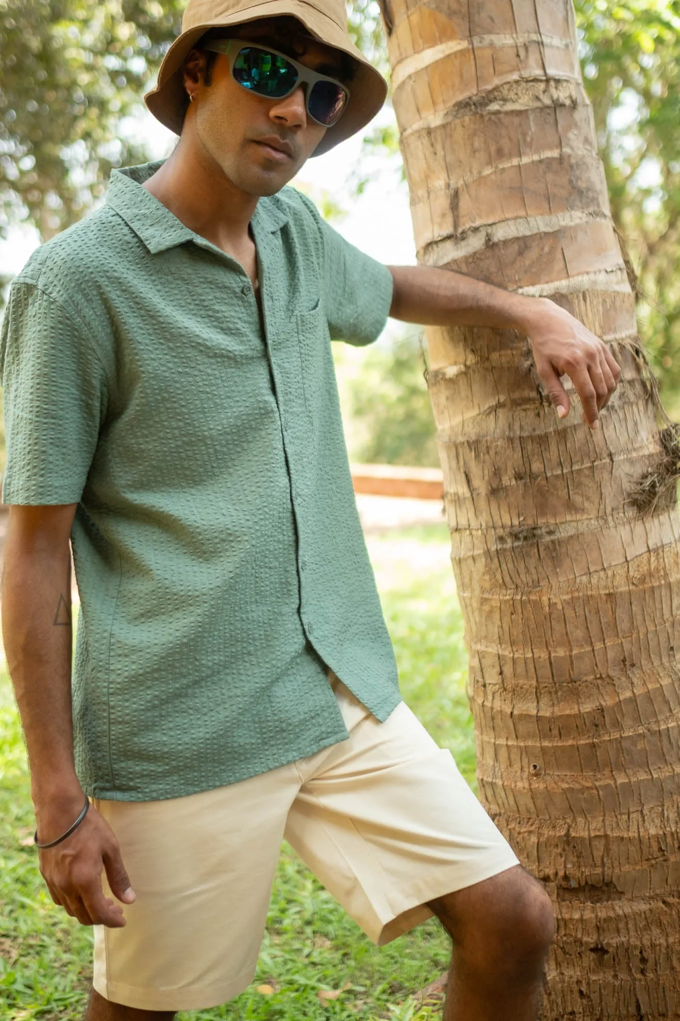 The Seersucker Notched Shirt