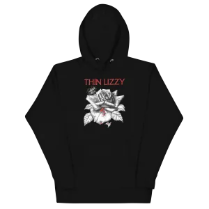 Thin Lizzy Black Rose Jumbo Print Hoodie