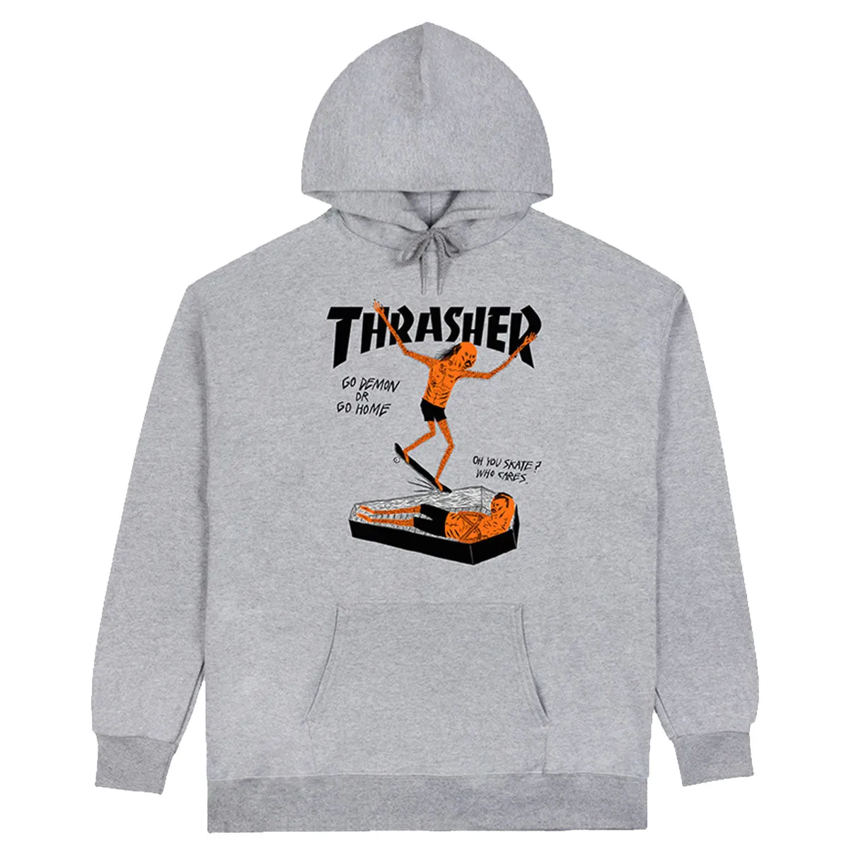 Thrasher - Coffin Hoodie Grey