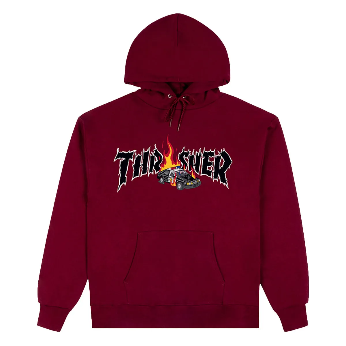 Thrasher - Cop Car Hoodie Maroon
