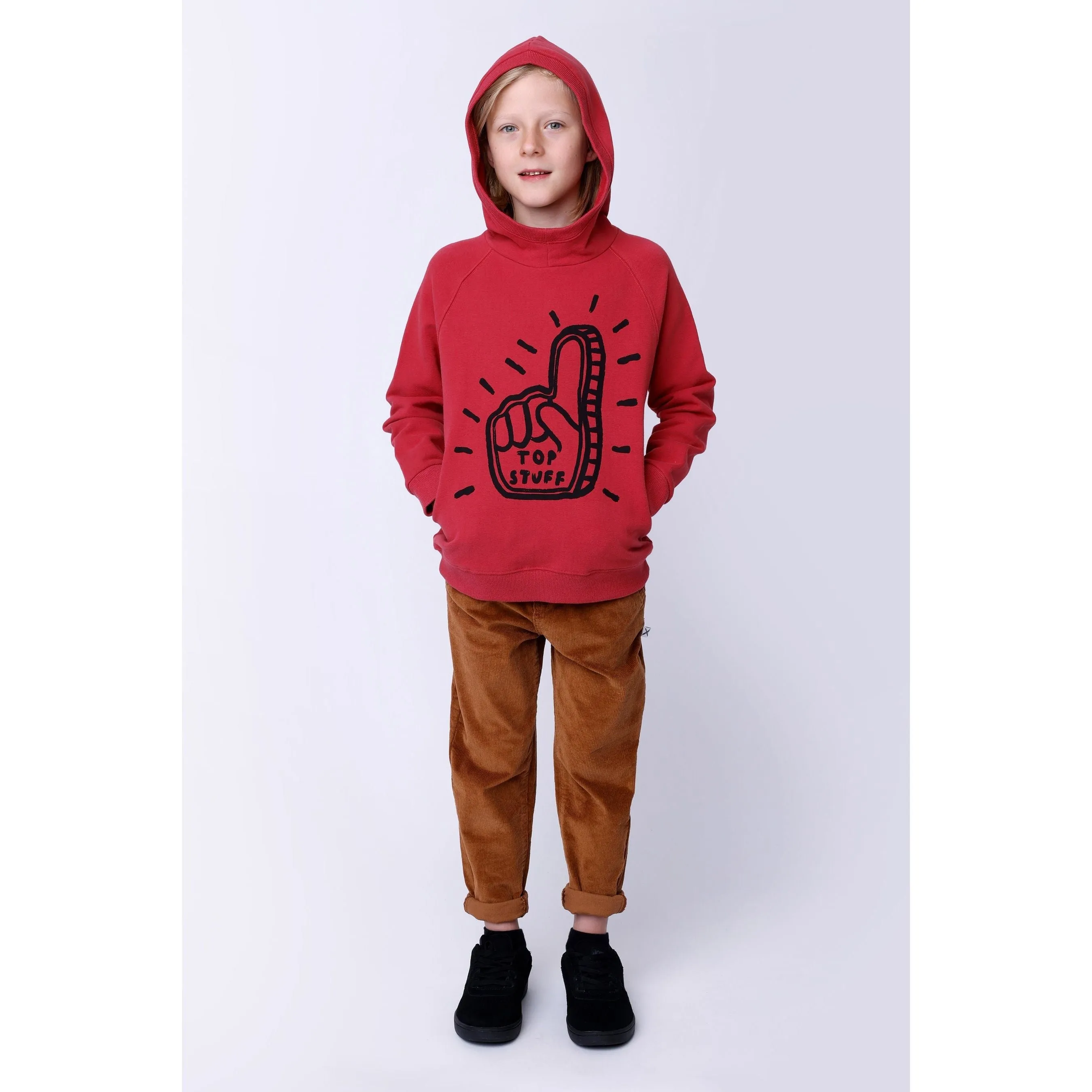 Top Stuff Furry Hood - Rusty Red