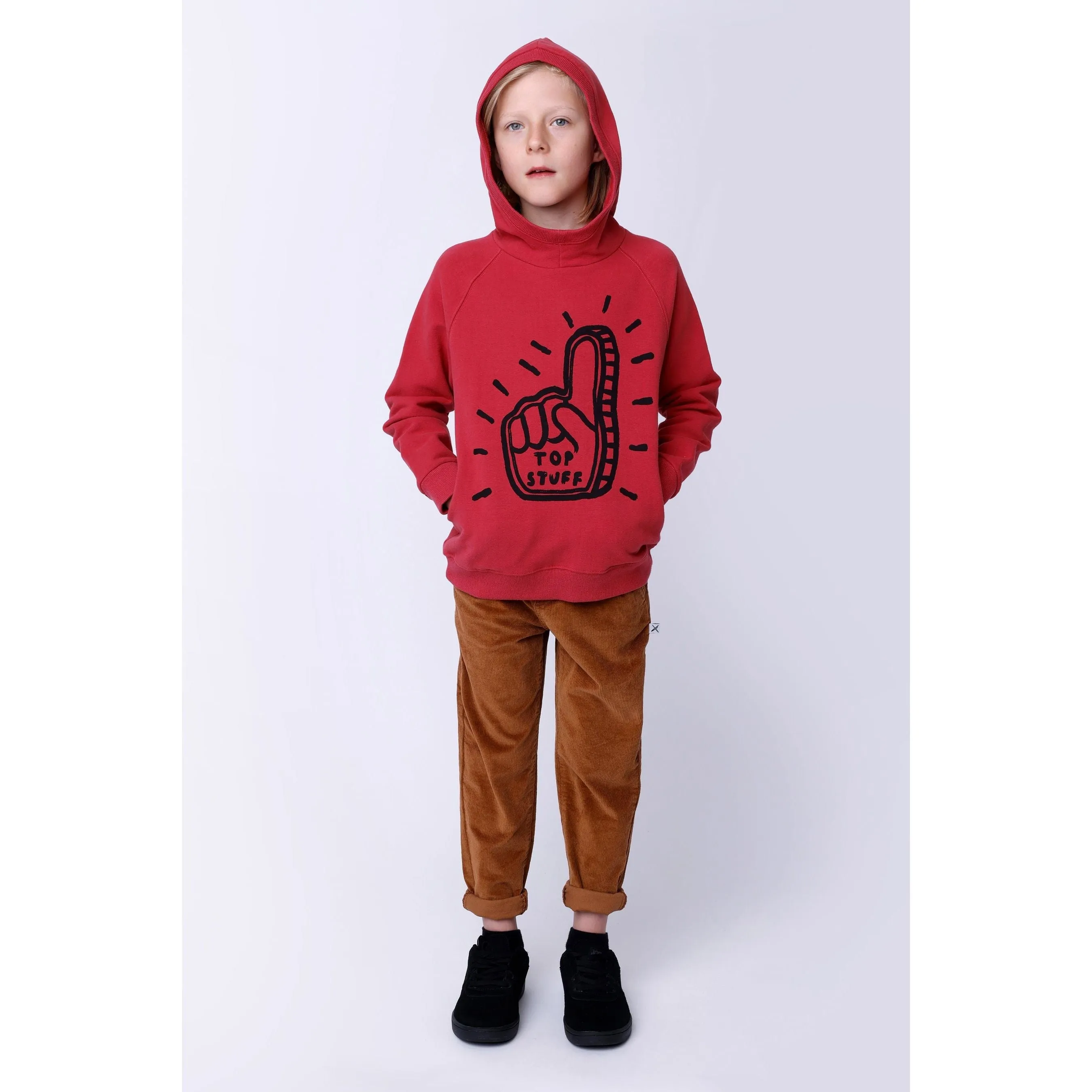 Top Stuff Furry Hood - Rusty Red