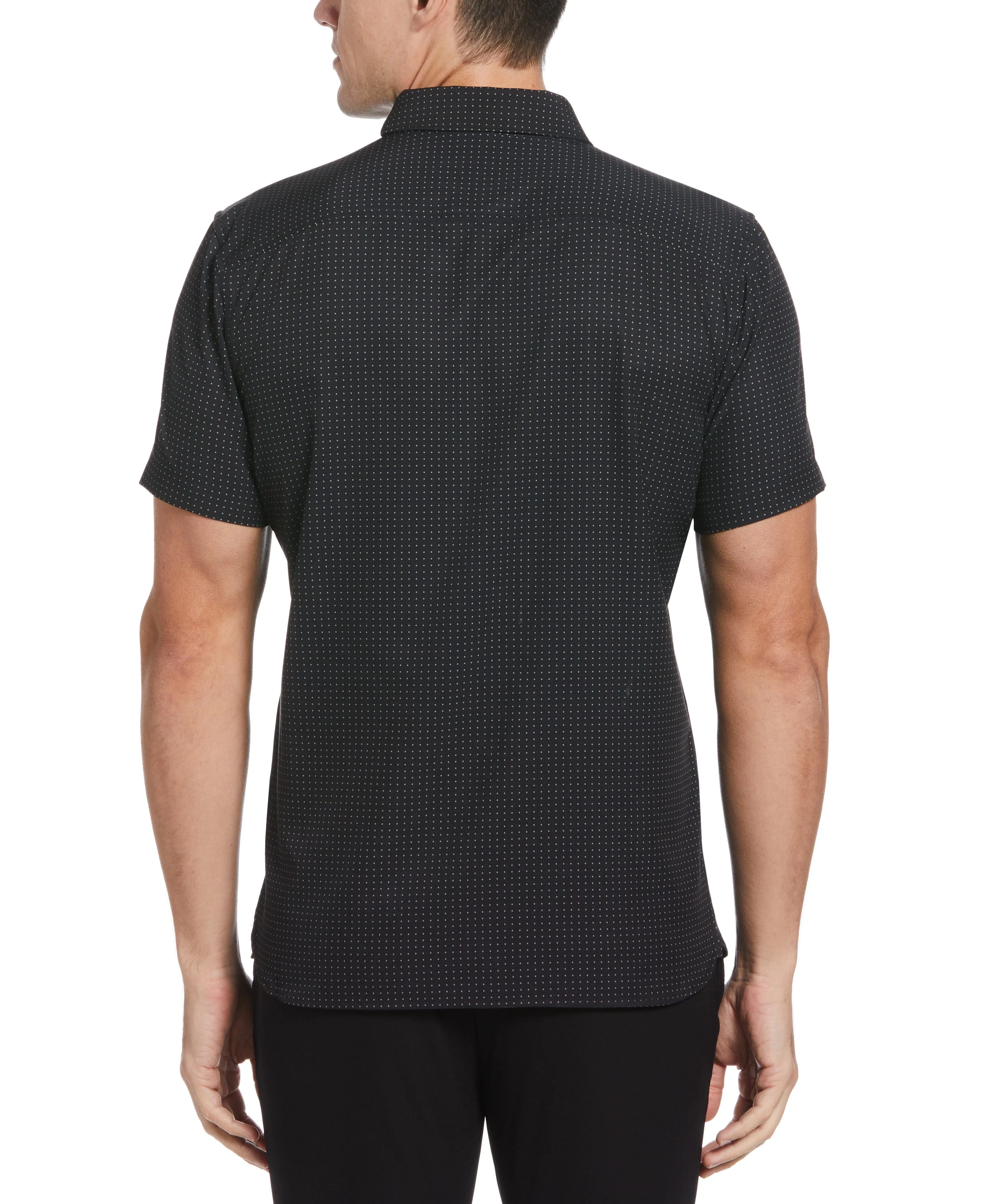 Total Stretch Slim Fit Dot Print Shirt