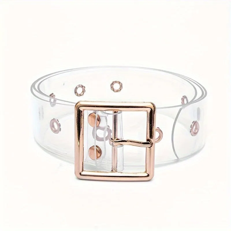 Transparent PVC Belt Student Versatile Style Women's Belt