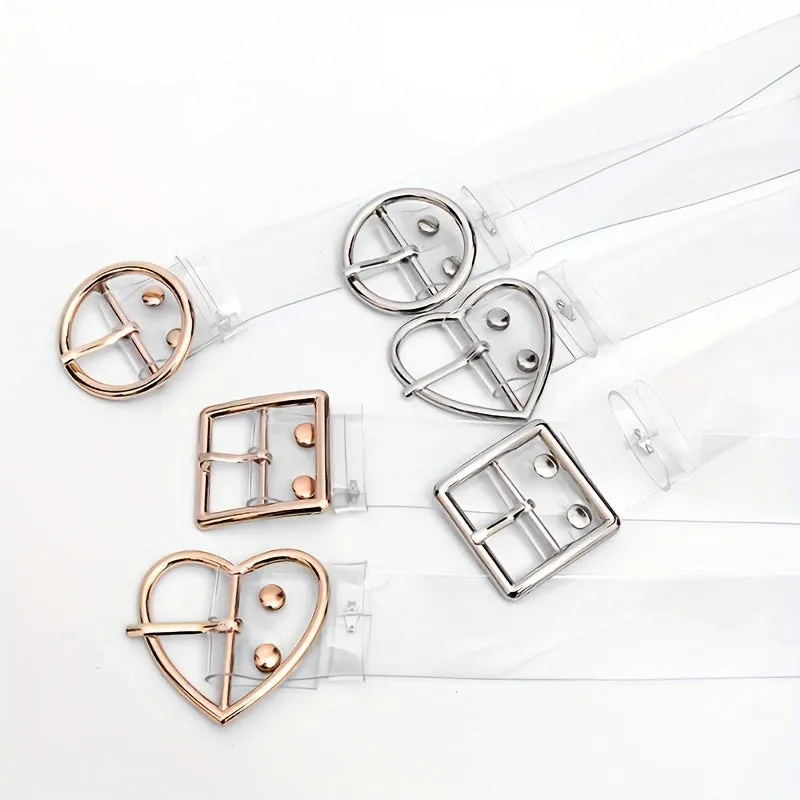 Transparent PVC Belt Student Versatile Style Women's Belt