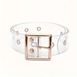 Transparent PVC Belt Student Versatile Style Women's Belt